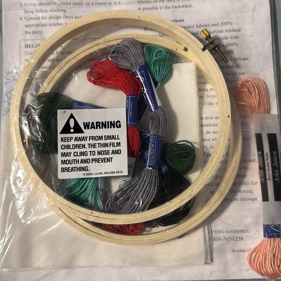 Herrschners Mr. & Mrs. Gnome Stamped Pictures Kit Christmas Crafts Gifts Holiday - Picture 6 of 7